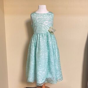 Mint Green Sleeveless Girls Party Wedding Cruise Special Occasion Dress